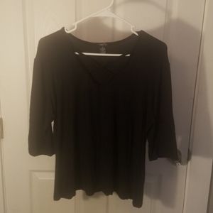 Rue 21 Criss Cross Neck Top